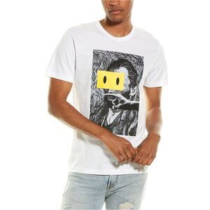 Elevenparis Mens Van Gogh Graphic T-Shirt, White, M, DM